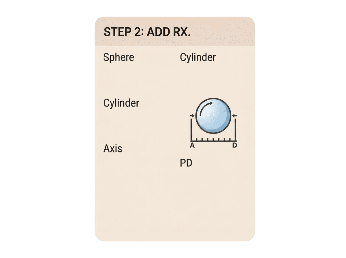 Step 2: Add prescription